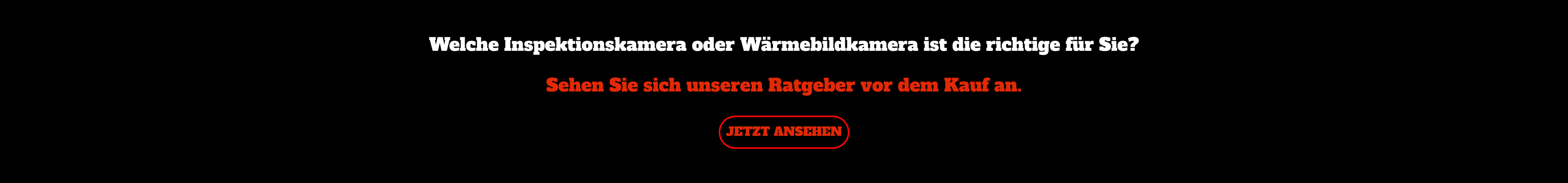 Banner im Bereich „Modellvergleich“ – Prüfen Sie vor dem Kauf, welche Inspektions- oder Wärmebildkamera am besten geeignet ist.