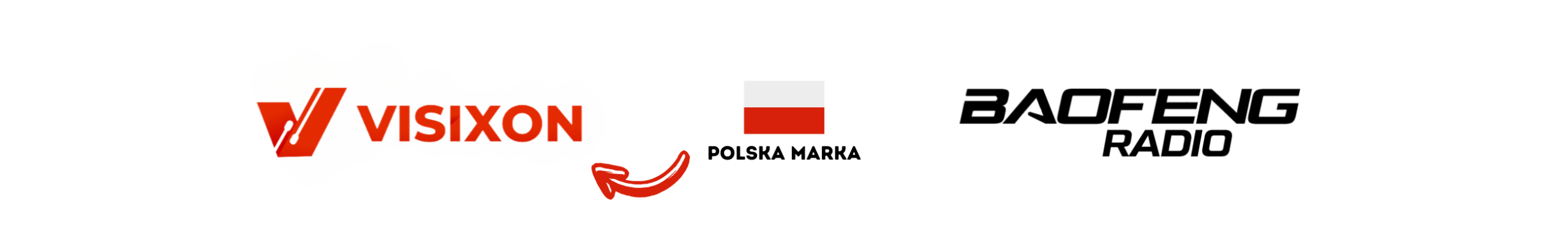 Marki VISIXON I BAOFENG LOGA