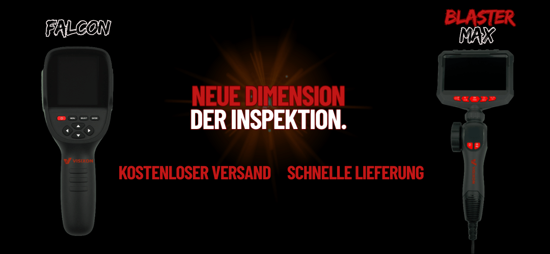 VISIXON Falcon und Blaster Max Wärmebildkameras Vergleich, Inspektionskamera, kostenloser Versand