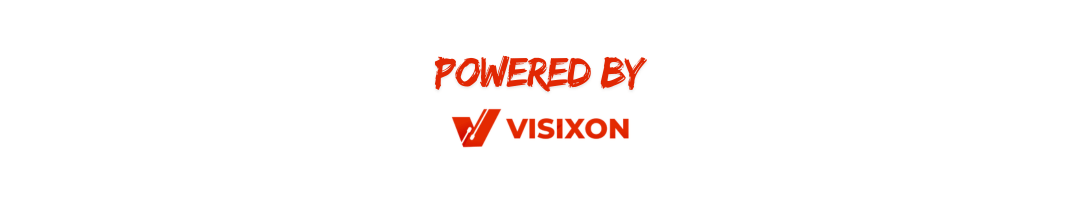 Stopka strony sklepu Visixon z napisem Powered by Visixon – polska marka kamer inspekcyjnych i termowizyjnych